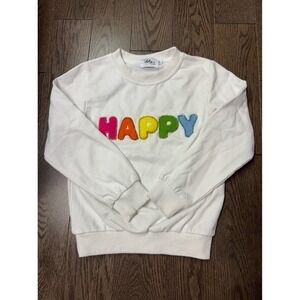 Lola and the boys HAPPY sweatshirt size 8